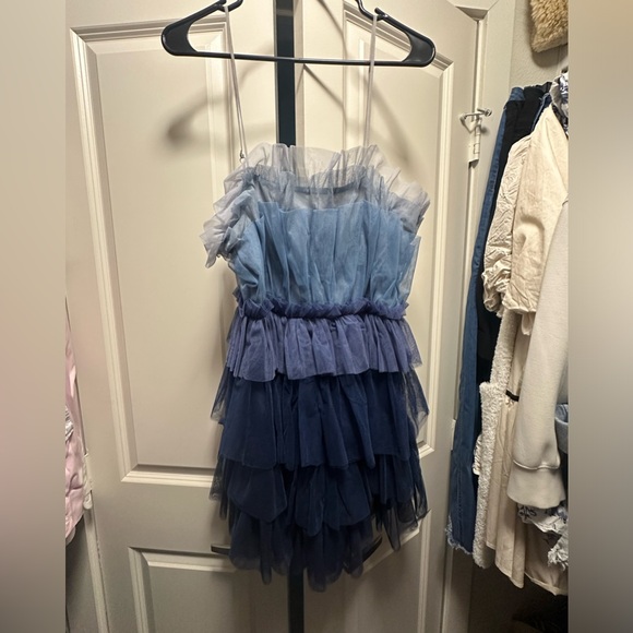 STORIA Color Block Tulle Dress - Picture 3 of 5